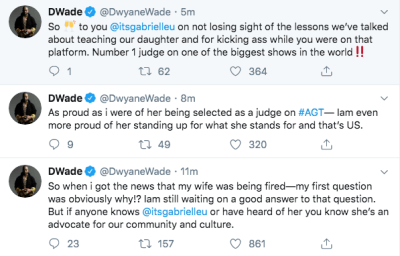 Dwyane Wade Talking About Gabrielle Union on Twitter