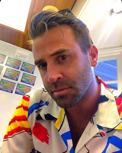 Jason Wahler Wearing a Colored Shirt on Instagram