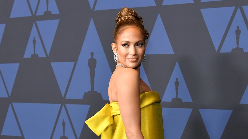 Jennifer Lopez Wearing a Yellow Dress on the Red Carpet