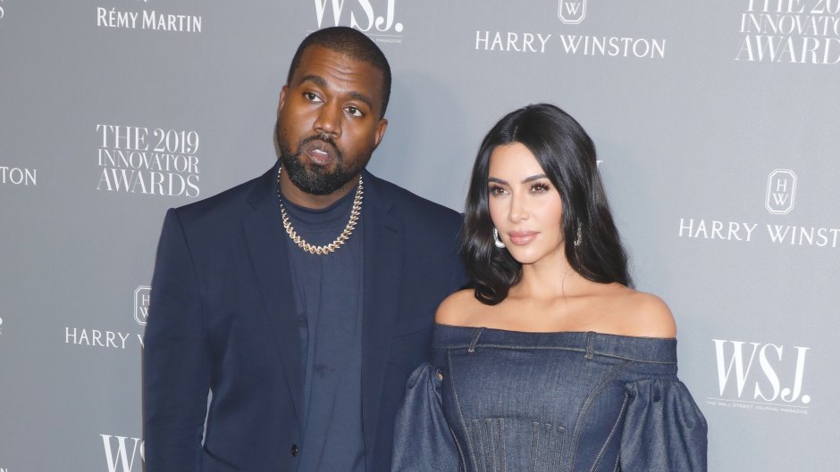 Kim Kardashian Wearing Jeans Matching With Kanye West