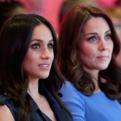 Kate Middleton and Meghan Markle Both Wearing Blue