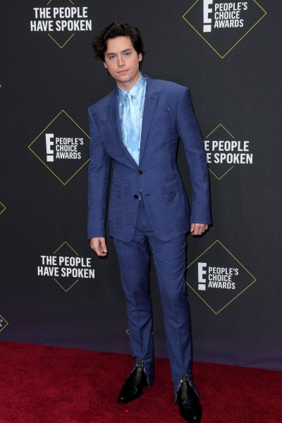 Cole Sprouse in a Blue Suit