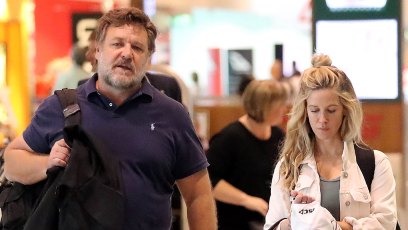Russell Crowe Mystery Blonde Weight Gain