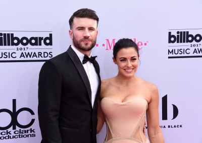 Sam Hunt Wearing a Tuxedo With Wife Hannah Lee Fowler