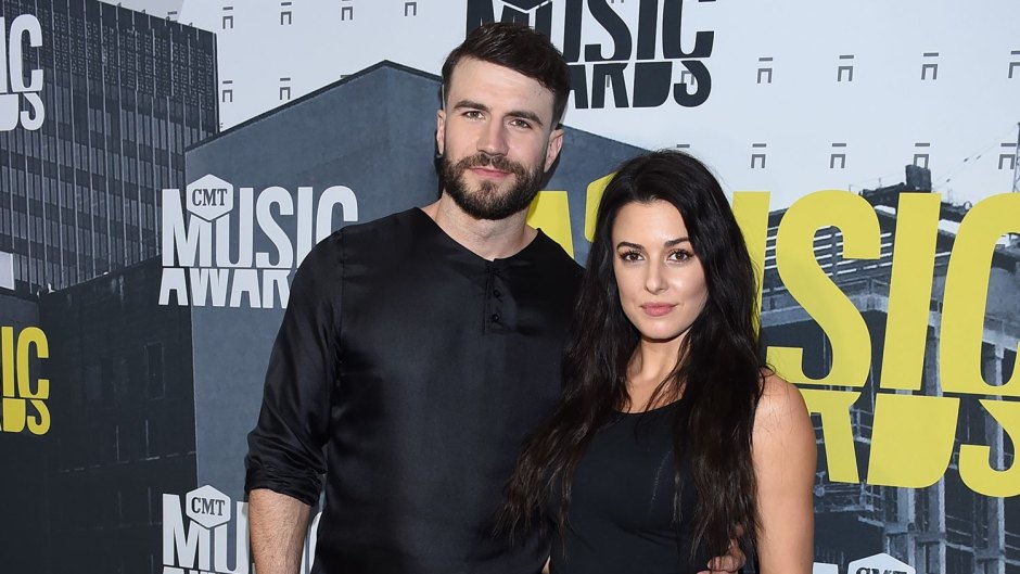 Sam hunt Wearing All Black With His Wife Hannah Lee Fowler
