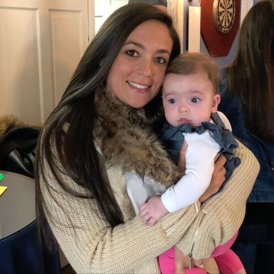 Sammi Giancola Holding Baby Sweet Pea Instagram