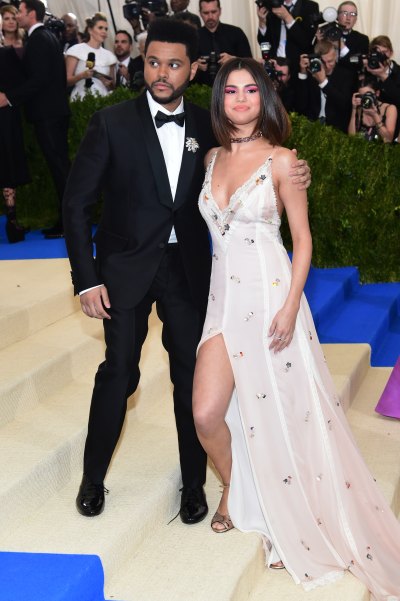 Selena Gomez Wearing a Pink Dress on the Red Carpet With The Weeknd