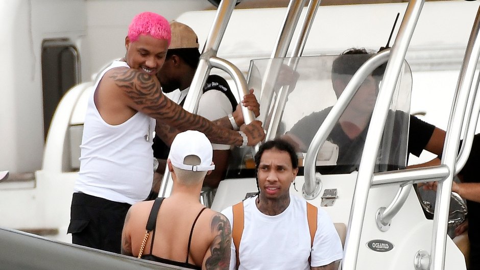 Tyga With Ex Amber Rose and A.E. Edwards