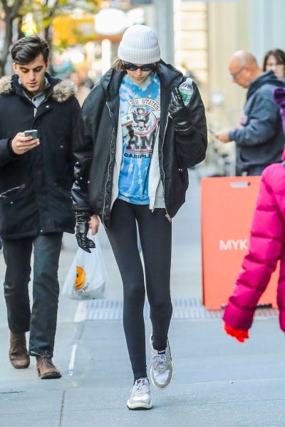 kaia gerber was spotted walking around nyc on pete davidson's birthday