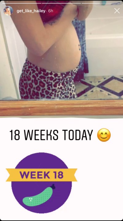 unexpected hailey 2 baby bump pregnancy update