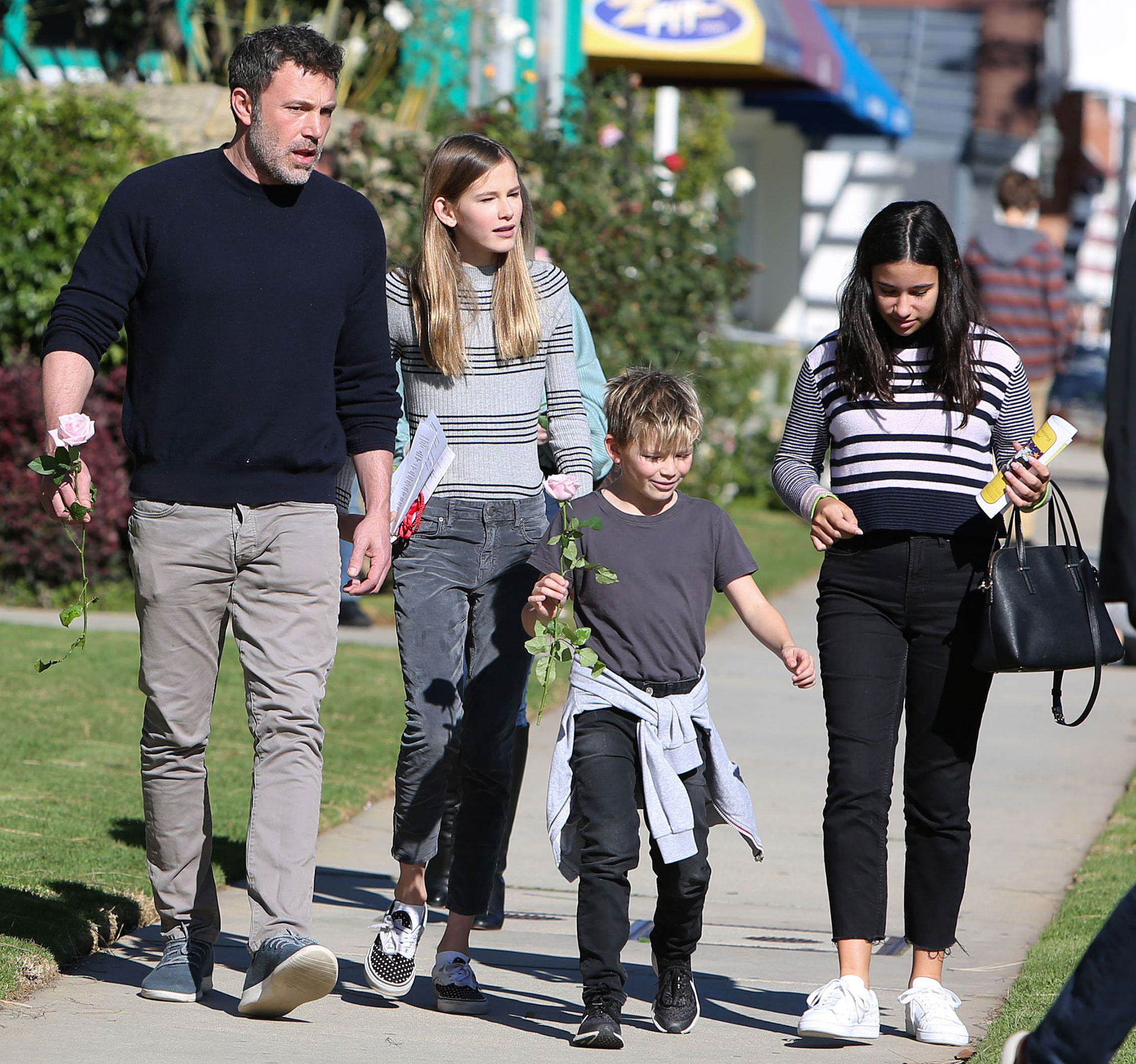 Ben Leaves Church With Garner and Their Kids