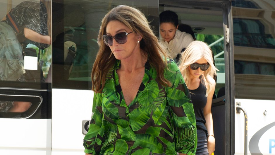 Caitlyn Jenner Wearing a Green Shirt With Sopha Hutchins