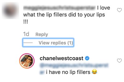 Chanel West Coast Shuts Down Claims She Got Lip Filler