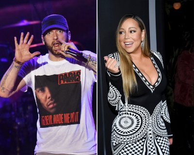 Side-by-Side Photos of Eminem and Mariah Carey