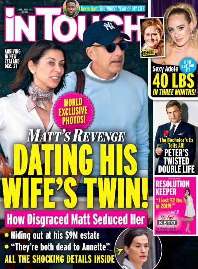 In Touch Cover Issue 2020 Matt Lauer Is Dating Ex-Wife Lookalike and Longtime Friend Shamin Abas