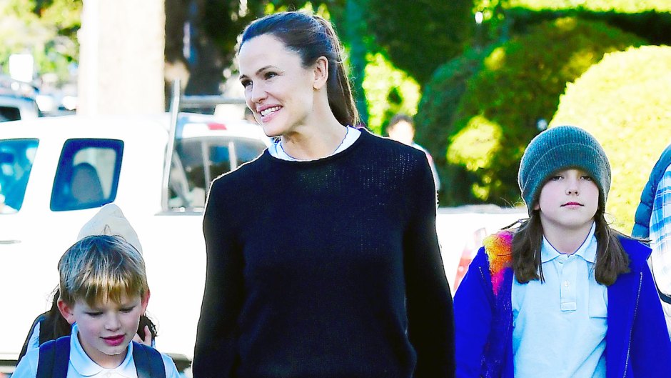 Jennifer Garner Gets a Mani-Pedi With Her Kids