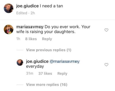 Joe Giudice Claps Back After Someone Asks If He Ever Works