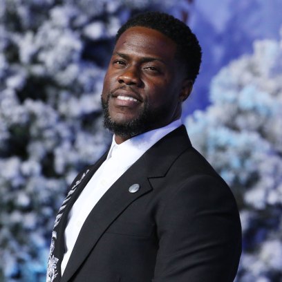Kevin Hart Wearing a Suit With Snow in the Background