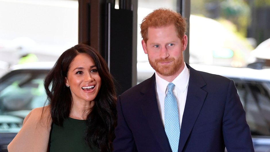 Prince Harry With Meghan Markle Wearing a Green Dress