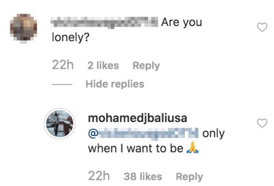 Mohamed Jbali lonely