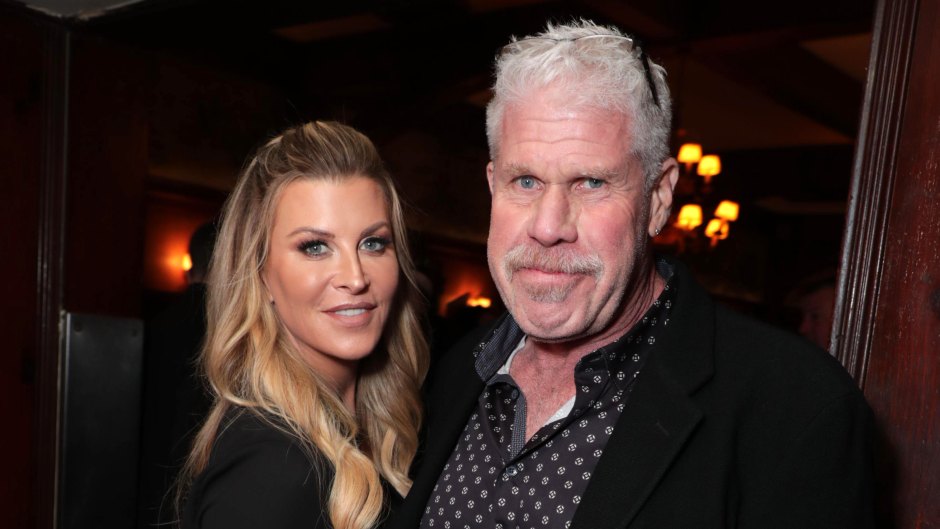 Ron Perlman Wearing a Suit With His Girlfriend Allison
