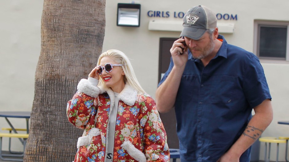 gwen stefani and blake shelton spent a day with her son kingston