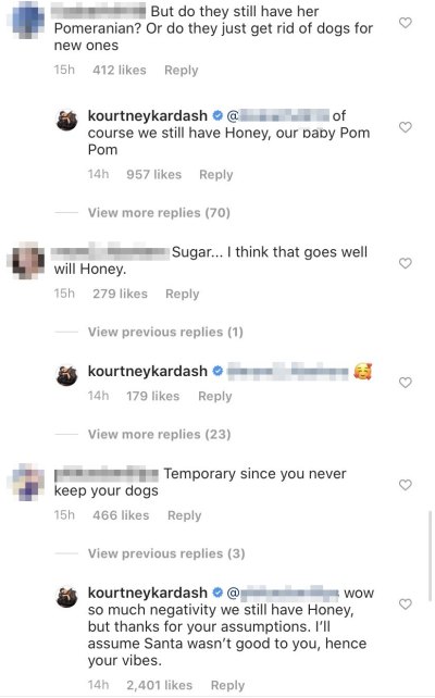 kourtney claps back at haters