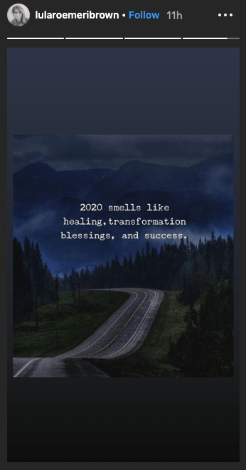 meri brown hints at 'healing' and 'transformation' in 2020