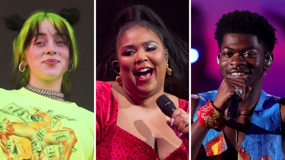 Side-by-Side Photos of Billie Eilish, Lizzo and Lil Nas X