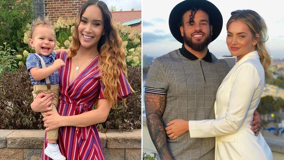 Side-by-Side Photos of Gianna Hammer With Son August and Taylor Selfridge With Cory Wharton