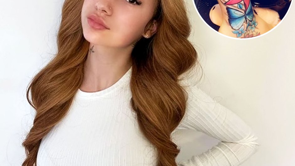 Bhad Bhabie Shows Off Her Vibrant New Butterfly Tattoo