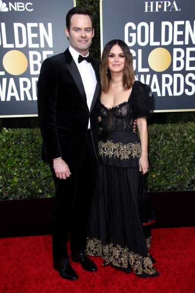 Bill Hader and Rachel Bilson on Golden Globes Red Carpet