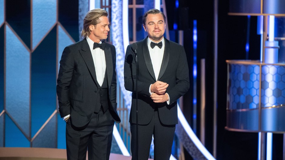Brad Pitt and Leonardo DiCaprio at the Golden Globes