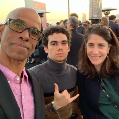 Cameron Boyce With His PArents