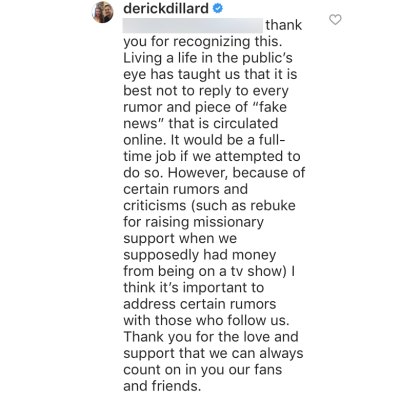 Derick Dillard Calls Out Old Hate Over Missionary Fundraising After Exposing Counting On