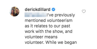 Derick Dillard Instagram Comments