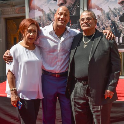 Dwayne Johnson and Parents Rocky and Ata
