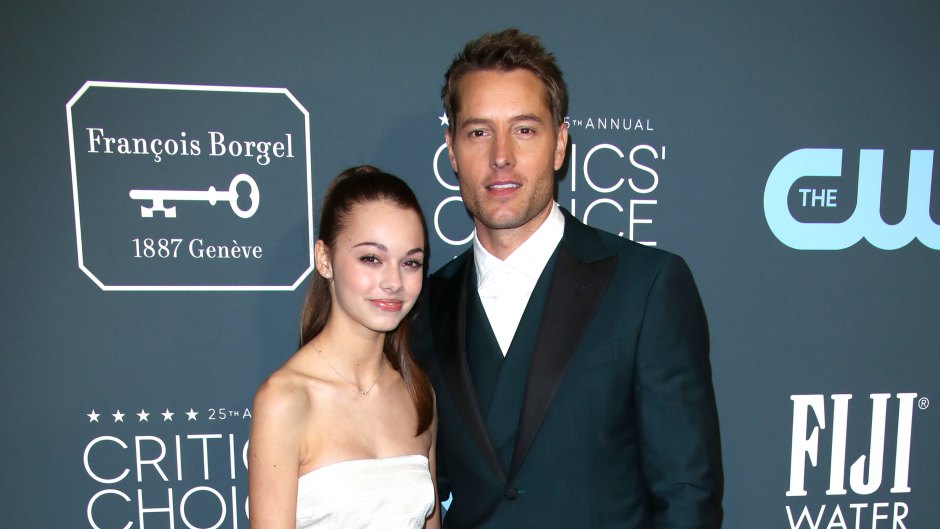 Justin Hartley Wearing a Suit With Daughter Isabella at Critics Choice Awards