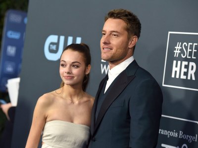 Justin Hartley Wearing a Tuxedo With His Daughter