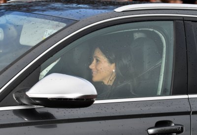 Meghan Markle Driving in a CAr