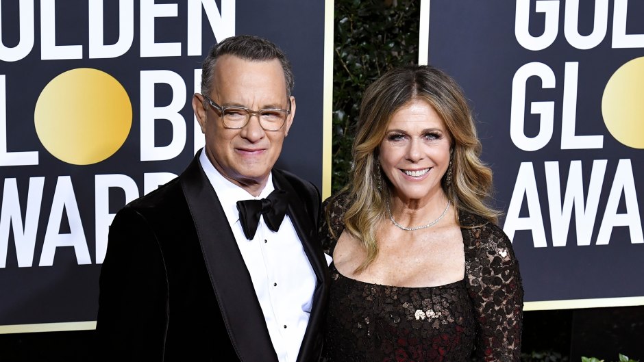 Rita Wilson and Tom Hanks on Golden Globes Red Carpet
