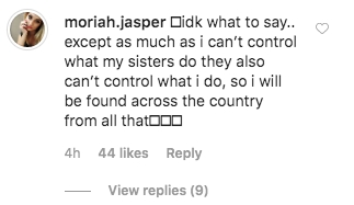 Moriah Plath Throws Major Shade at Her Sisters comment 1