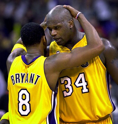 Shaq and Kobe on the Lakers