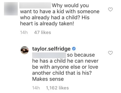 Taylor Selfridge Slams Comments Saying Cory Wharton's Heart Is Already Taken