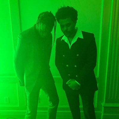 The Weeknd and Travis Scott Celebrating NYE