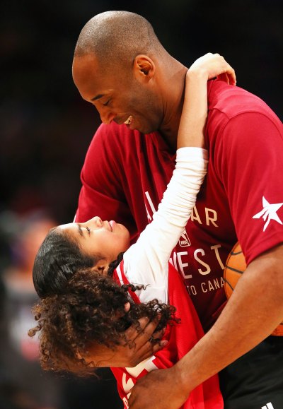 Kobe Bryant and Gianna Hugging Vanessa Bryant Honors Husband Kobe and Daughter Gianna After Tragic Deaths