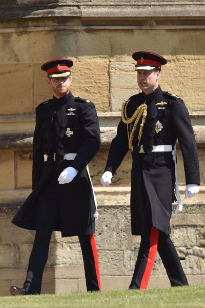 Prince William and Harry Wearing Matching Suits