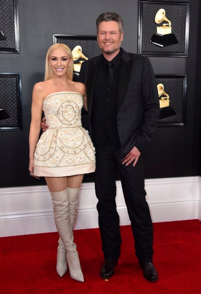Blake and Gwen at the 2020 Grammys