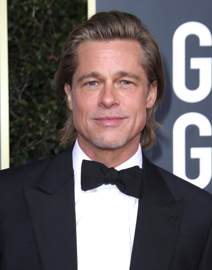 Brad Pitt Walks the Golden Globes 2020 Red Carpet Alone