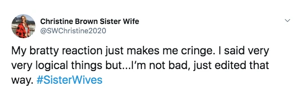 christine brown criticizes how shes edited on sister wives tweet